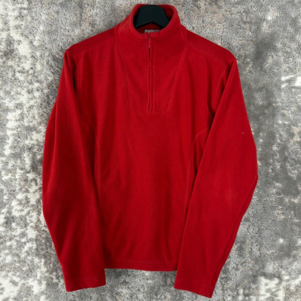 Alpine Design‎ Womens Size L Mock Neck 1/4 Zip Sweater Red Long Sleeve Outdoor